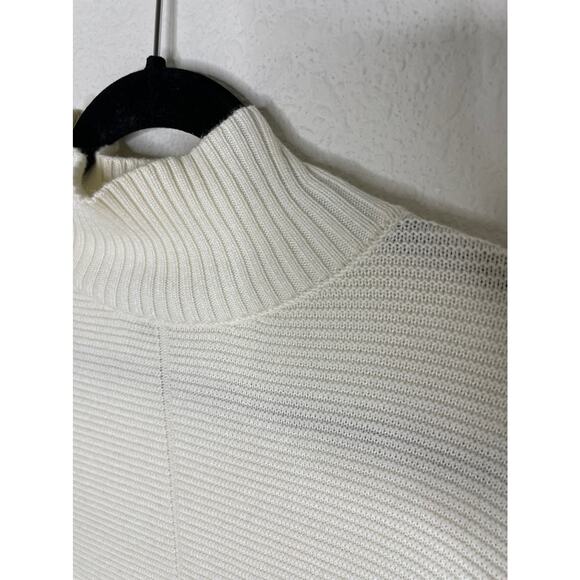 Talbots Ivory Long Sleeve Sweater Tunic Mock Neck Womens size xsmall - Picture 6 of 8